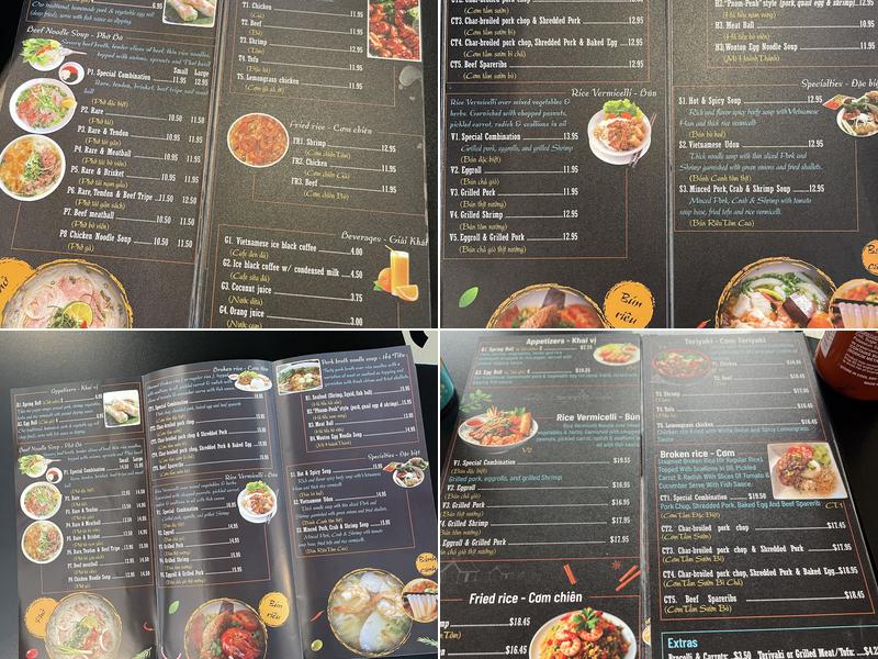 Pho Le 1 Menu