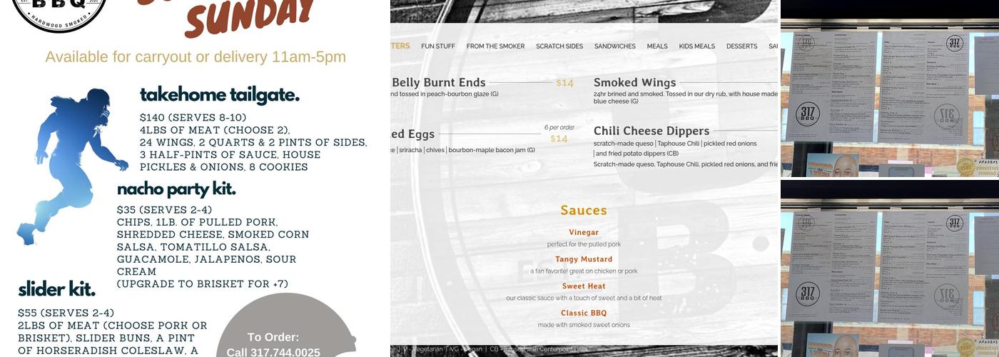 317 BBQ Menu