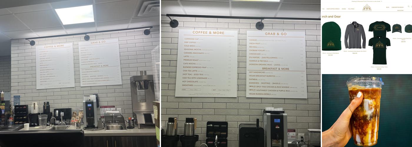 Command Coffee Menu