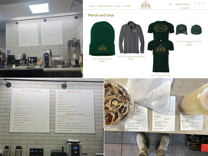 Command Coffee Menu