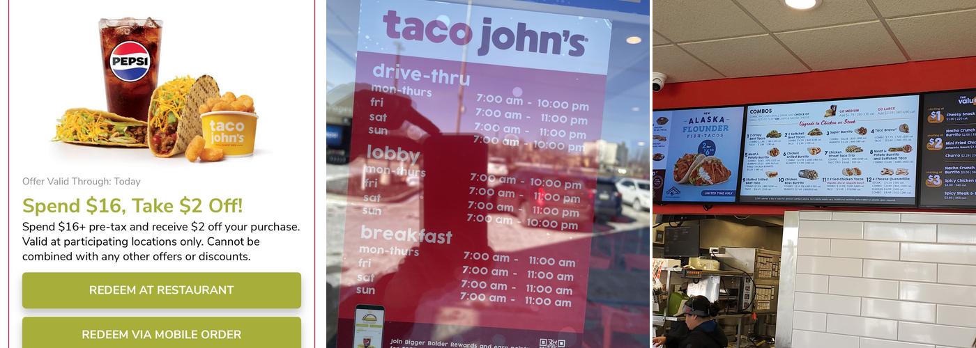 Taco John's Menu