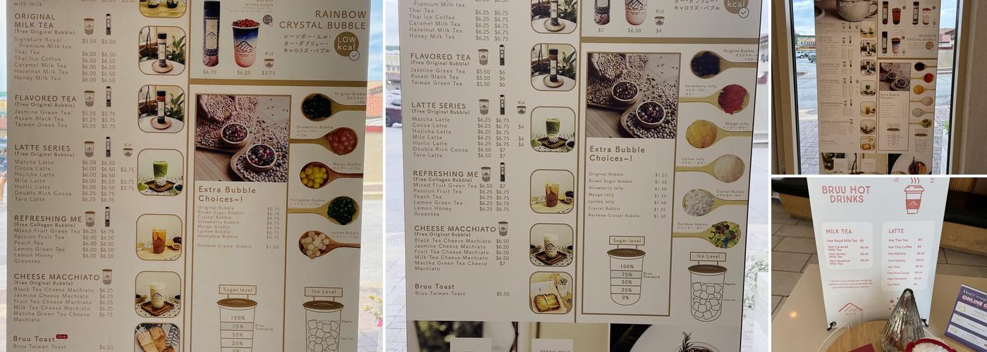 Bruú Café Menu