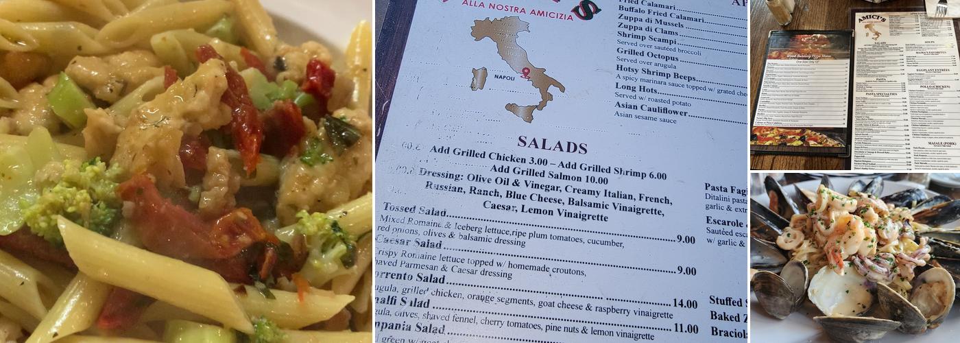 Amici's Restaurant Menu