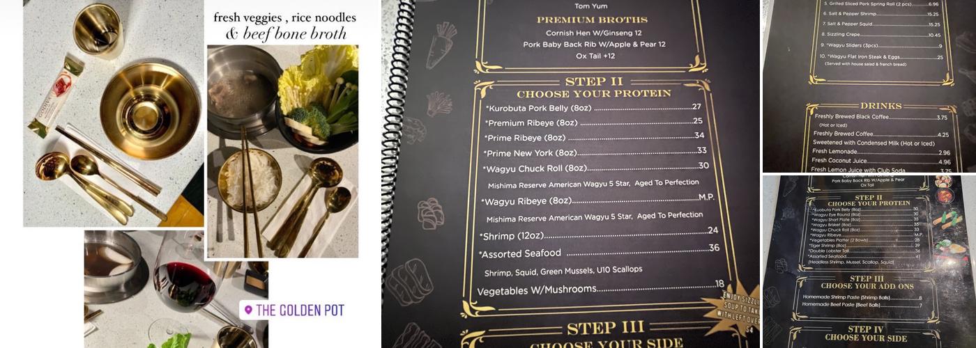 The Golden Pot Menu