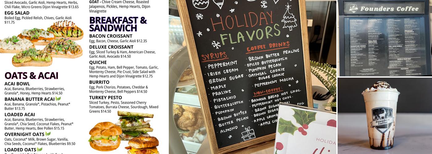 Founders Coffee Menu