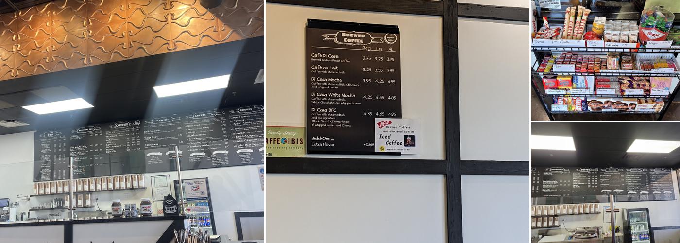 Crepe Station Menu