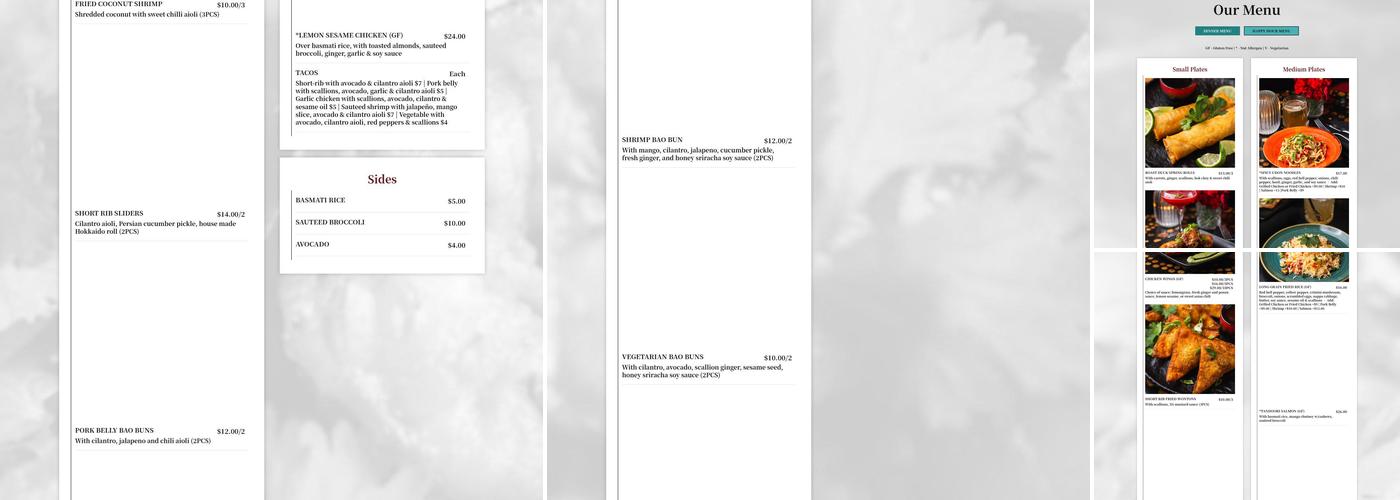BIXI Menu