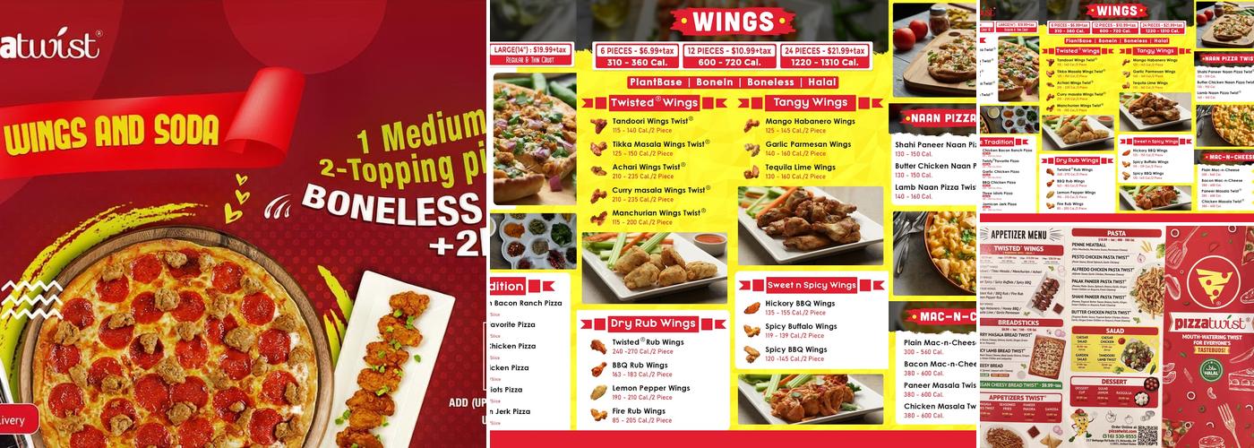 Pizza Twist Menu