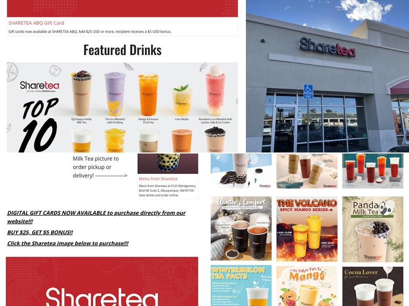 Sharetea Menu