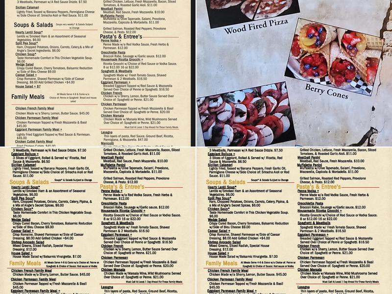 Tuscan 2 Go Menu