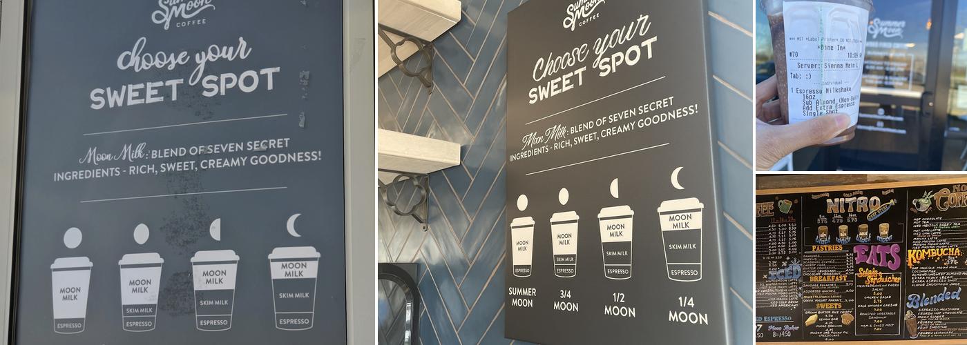 Summer Moon Coffee Menu