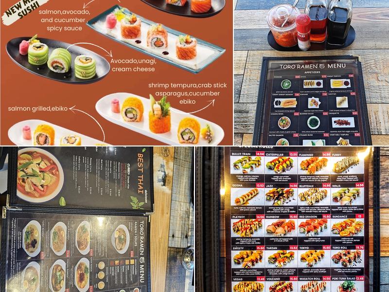 Toro Ramen Menu