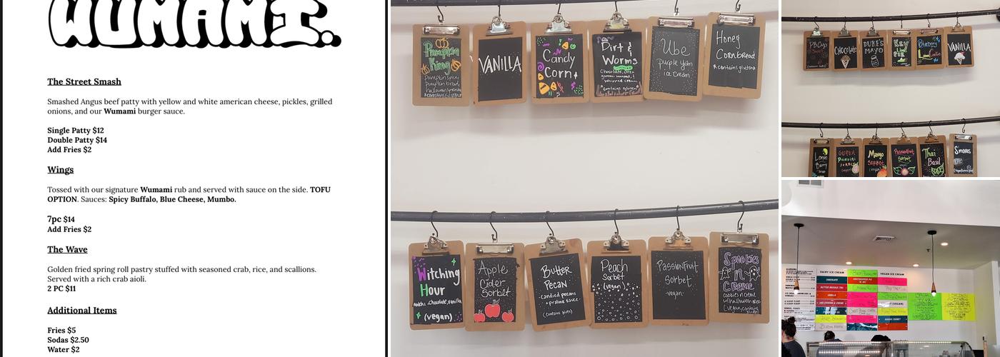 Ruby Scoops Ice Cream & Sweets Menu