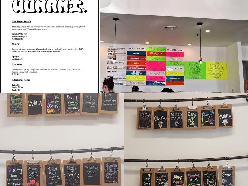 Ruby Scoops Ice Cream & Sweets Menu