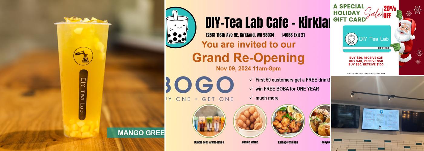 DIY Tea Lab - Fremont Menu