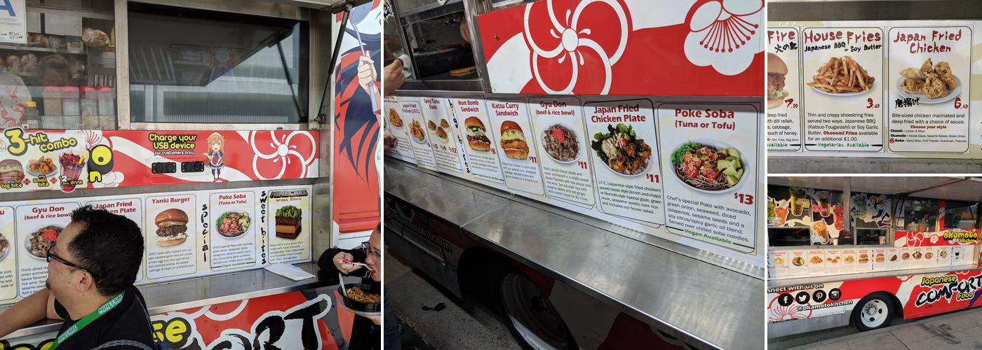 Okamoto Kitchen Menu