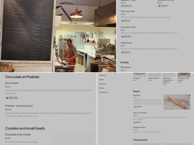 Raphael's Bakery Menu