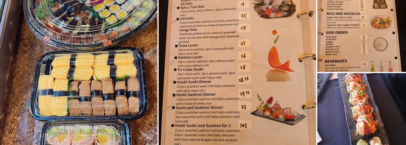 Hoshi sushi Menu