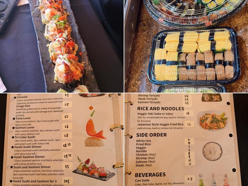 Hoshi sushi Menu