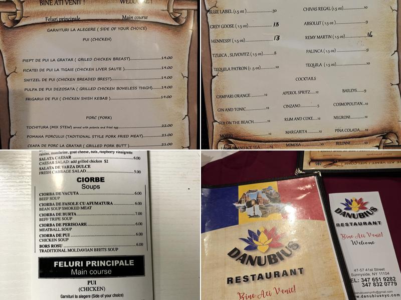 Danubius Menu
