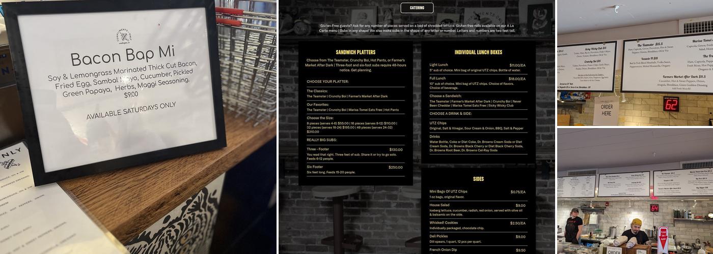 Compliments Only Menu