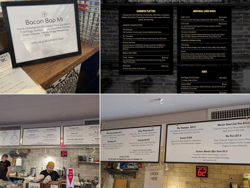 Compliments Only Menu