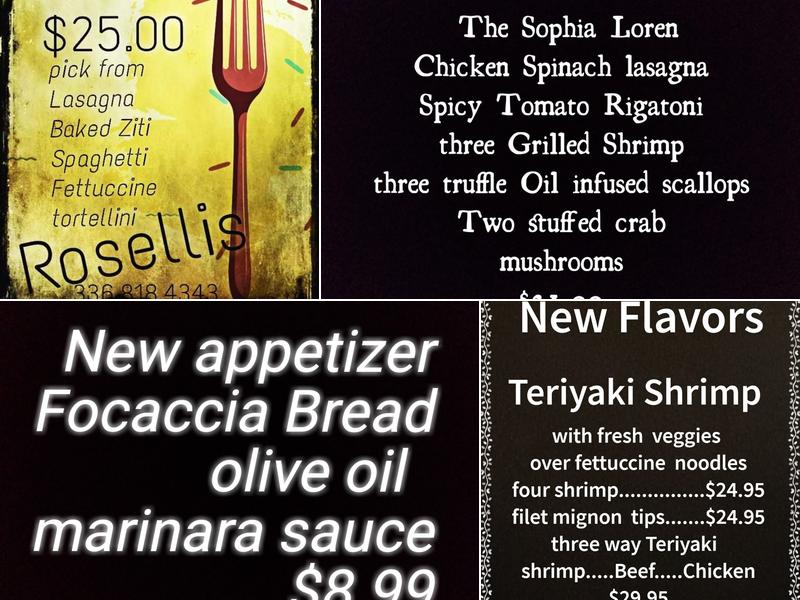 Roselli's on 10th Menu