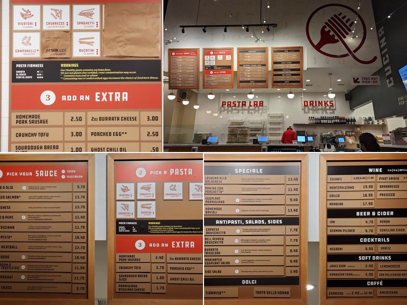 Due' Cucina Italian Restaurant - Totem Lake Menu