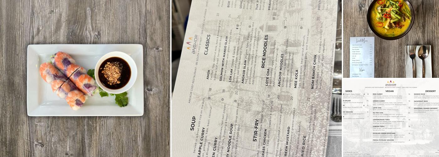 Angkor Chef Menu