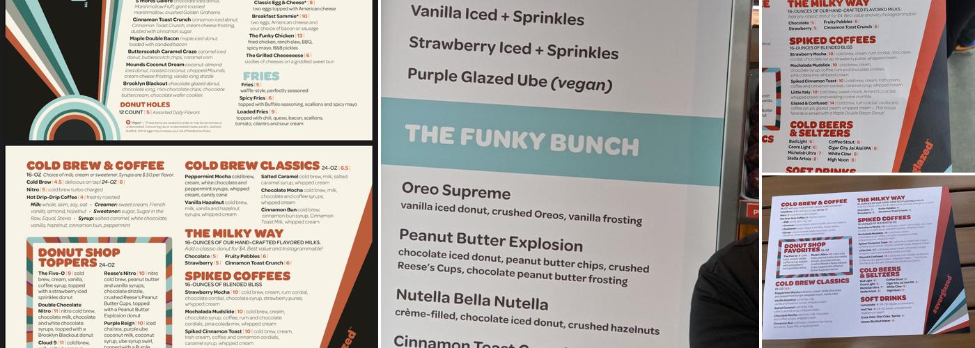 Everglazed Donuts & Cold Brew Menu
