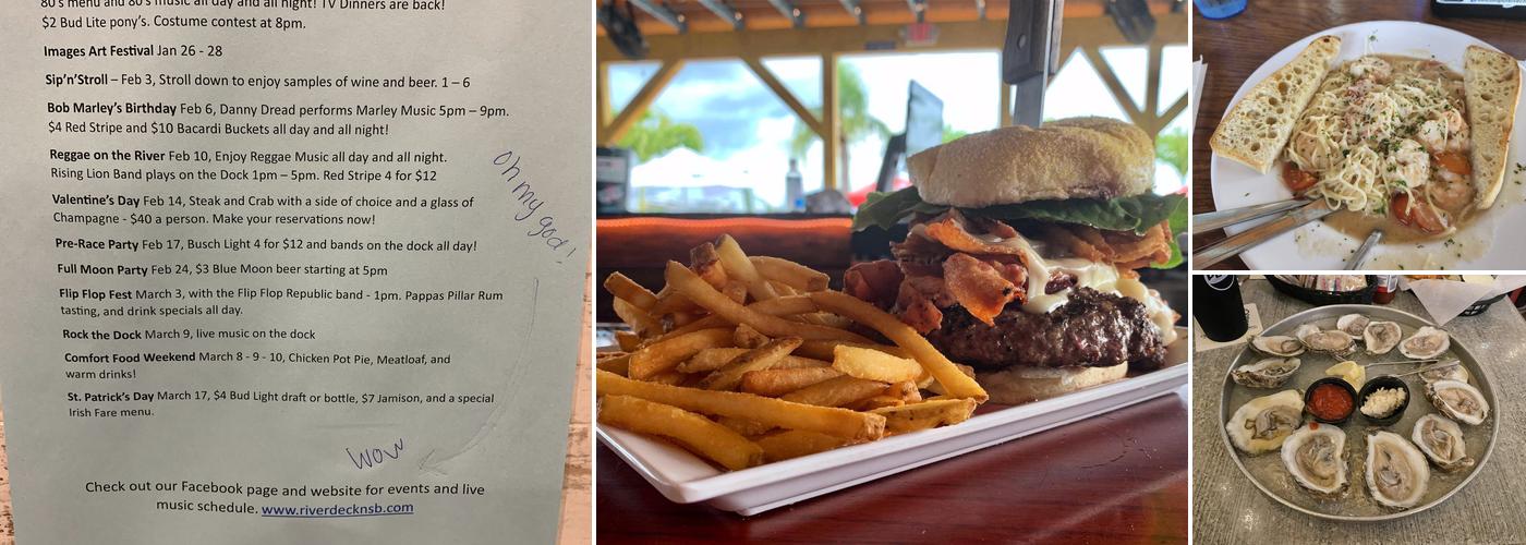 River Deck Tiki Bar & Restaurant Menu