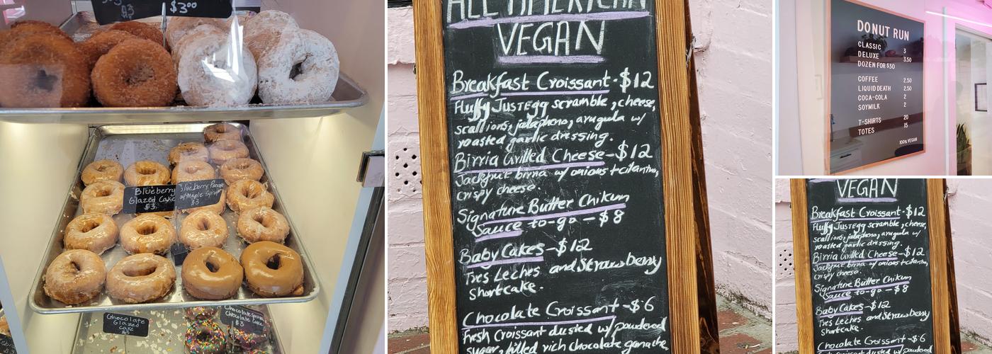 Donut Run Menu