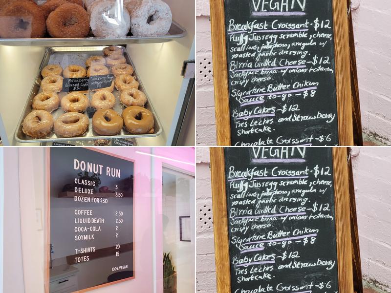 Donut Run Menu