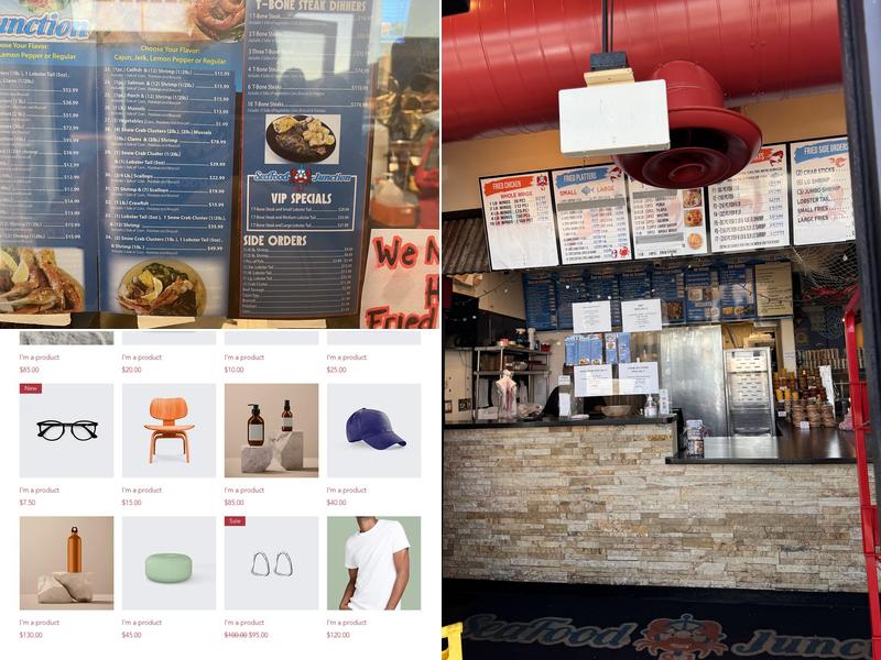 Seafood Junction Menu