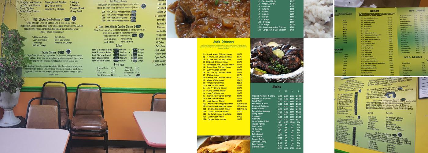Tropic Island Jerk Chicken Menu