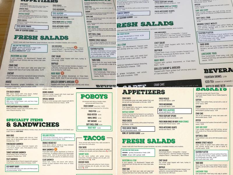 Rusty Pelican - Covington Menu