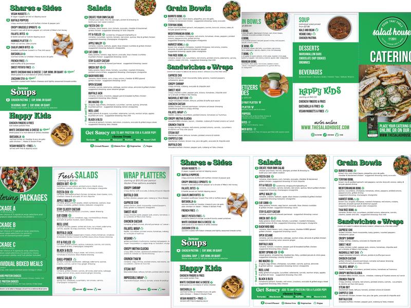 Salad House Menu
