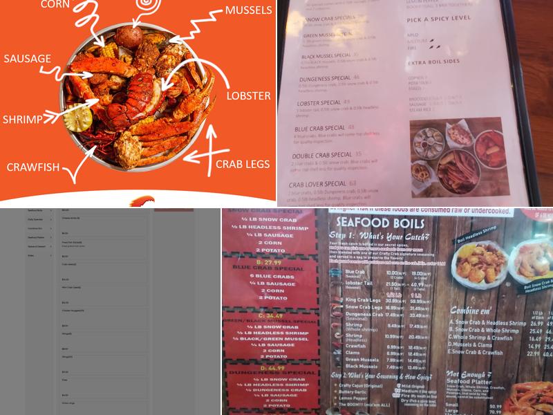 Crafty Crab Menu