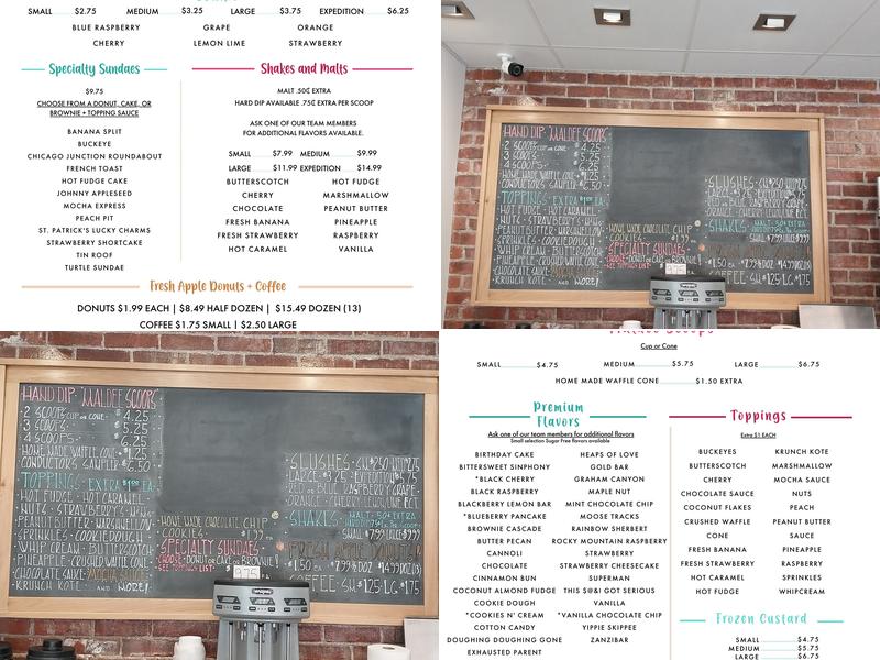 Lisa's Ice Cream and Donuts Menu