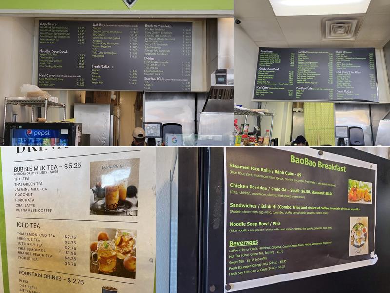 BaoBao Kitchen Menu