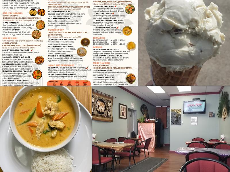 Phalika's Thai Food Menu