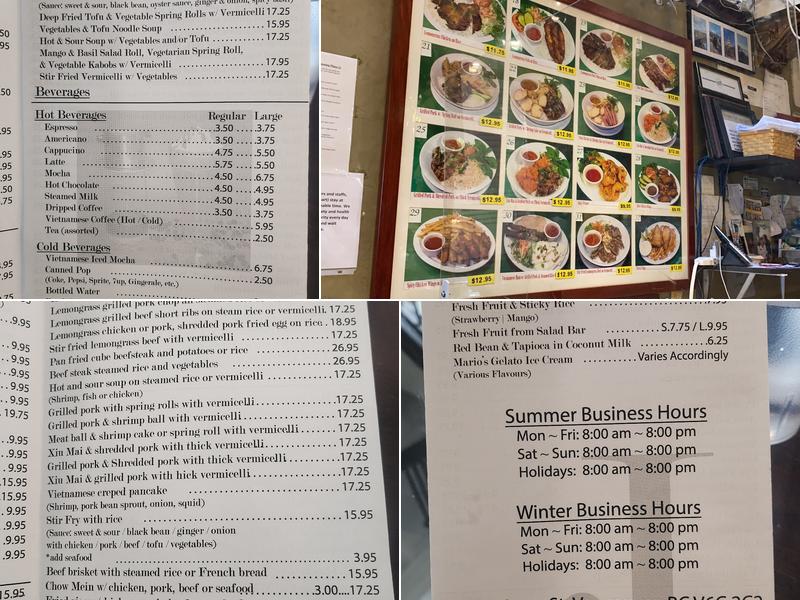 Joyeaux Café & Restaurant Menu
