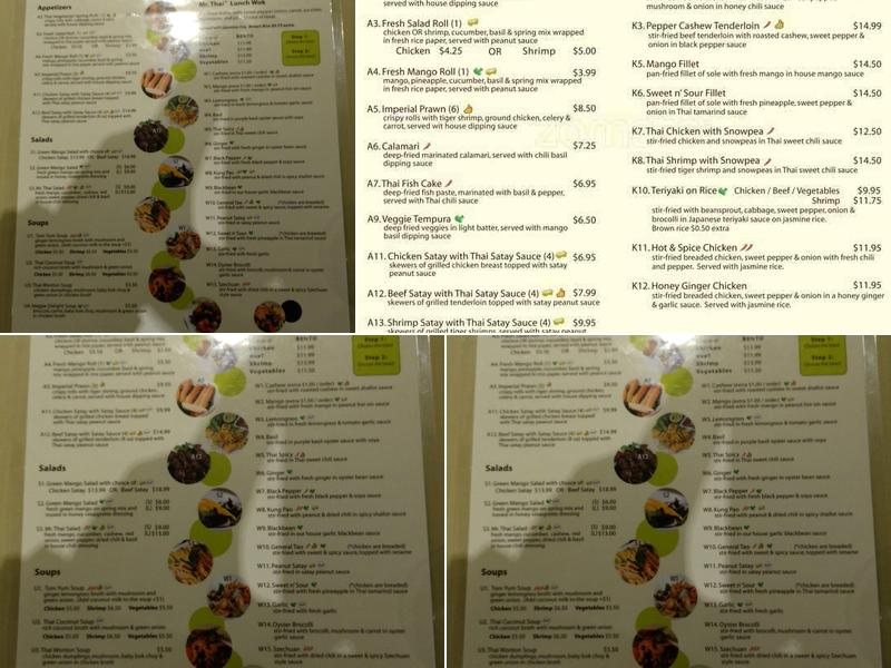 Mr. Thai Menu