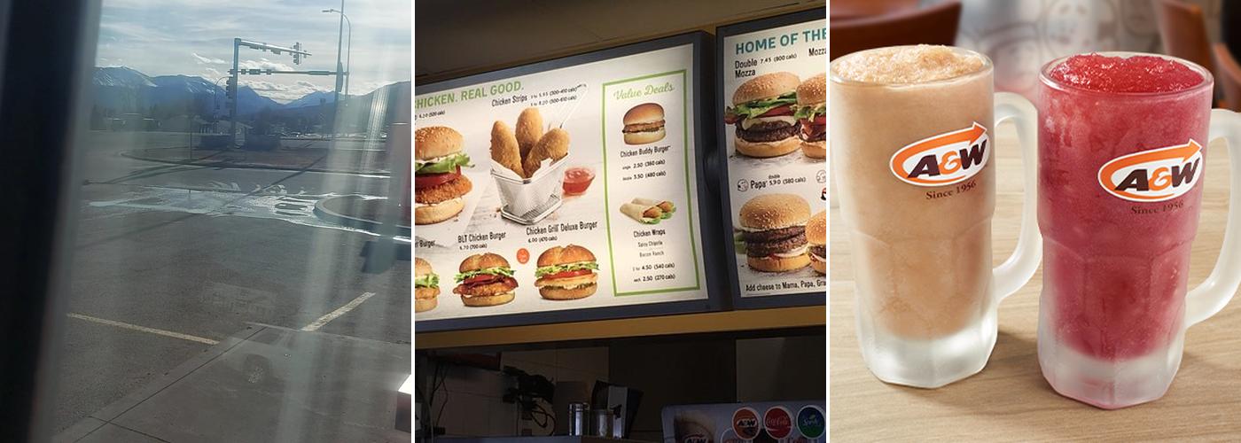 A&W Canada Menu