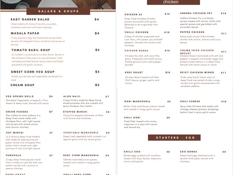 SpiceUp - Kababs & Biryani Menu