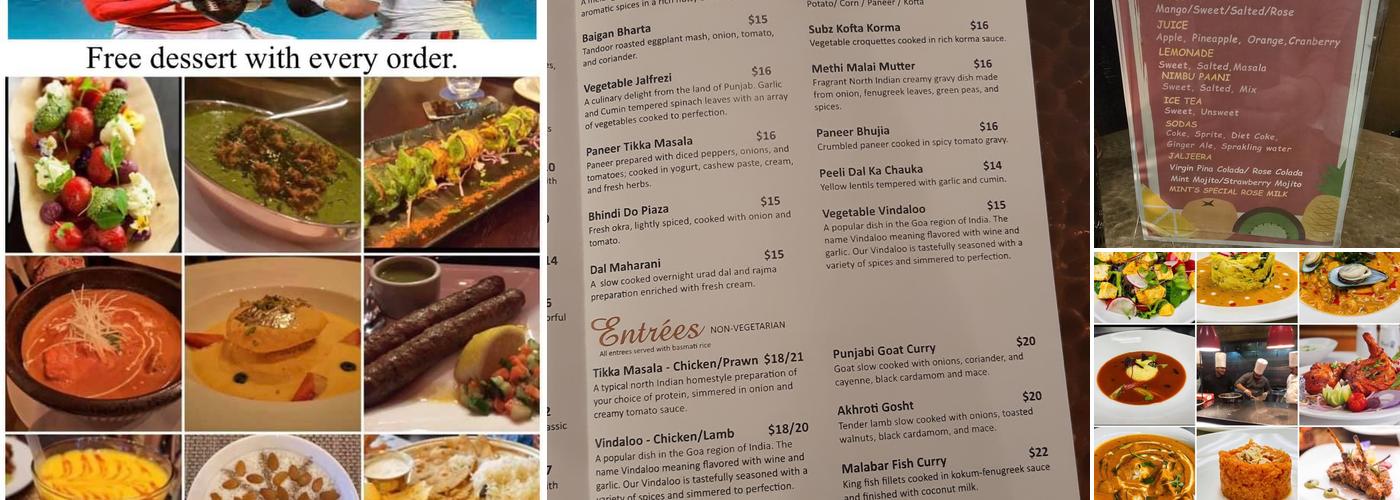 The Mint Room Menu