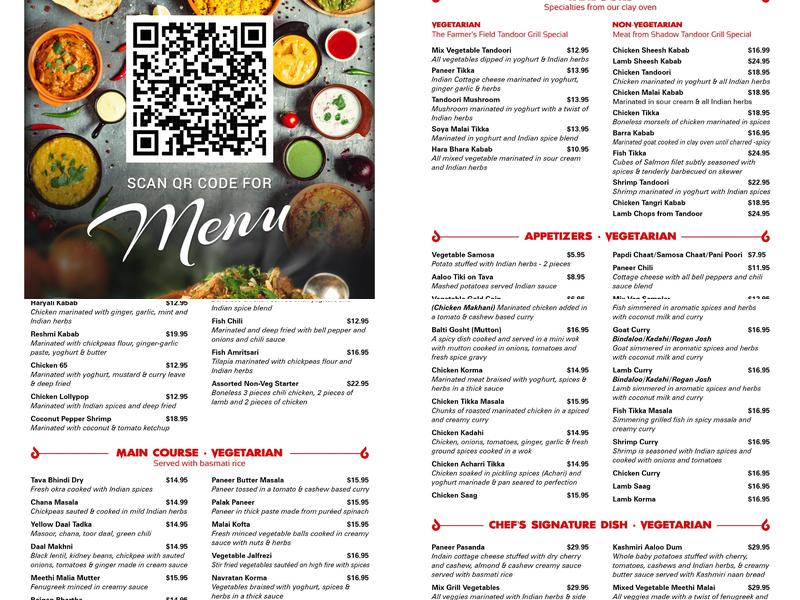 CURRY ZONE Menu