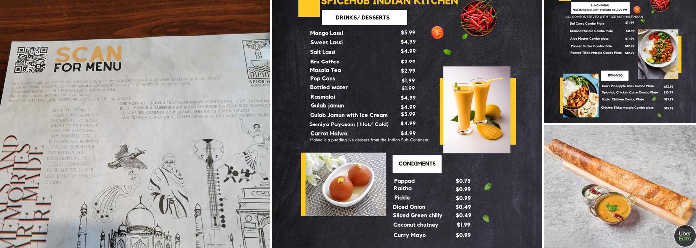 Spice Hub Indian Kitchen Menu