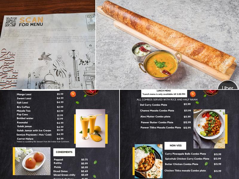 Spice Hub Indian Kitchen Menu
