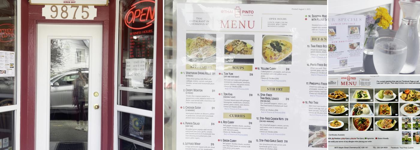 @THAI PINTO CUISINE Menu